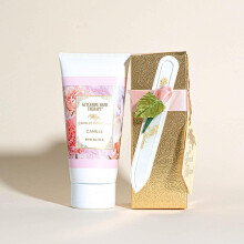 Set regalo per manicure romantica Camille Beckman, lima per unghie in cristallo premium Camille Glycerine Hand Therapy da 6 oz