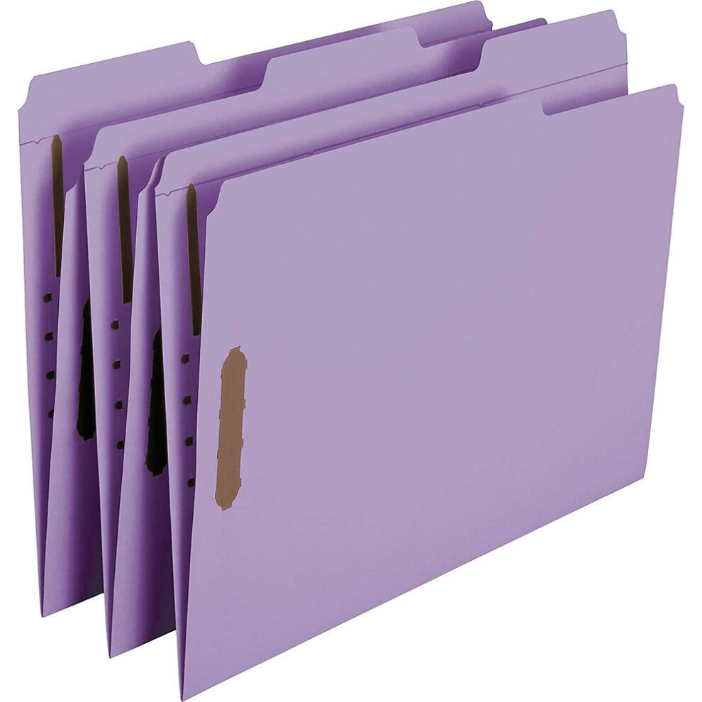 Photos - File Folder / Lever Arch File Smead Fastener File Folder 2 Fasteners Reinforced 1/3-Cut Tab Letter Size Lavender 50 per Box  12440 (12440)