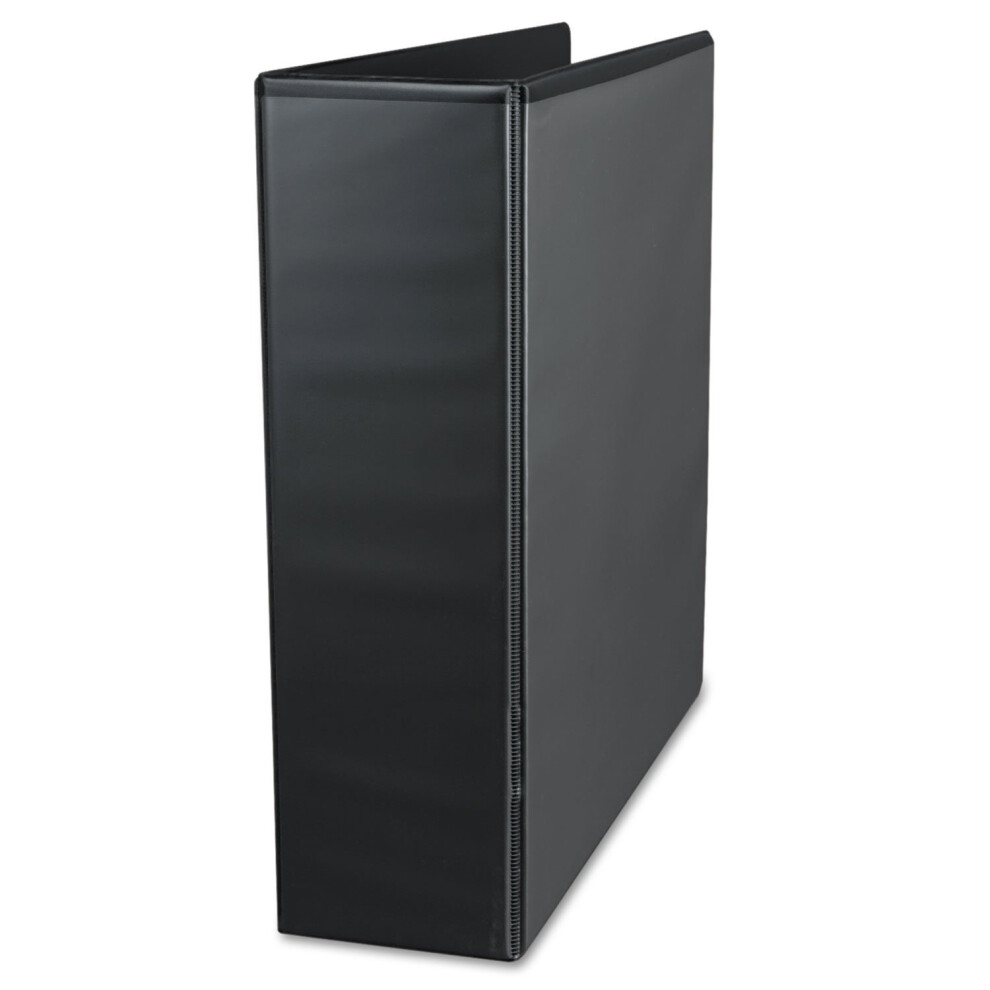 Universal UNV30751 3 in. Capacity 11 in. x 8.5 in. 3 Rings Deluxe Easy-to-Open D-Ring View Binder - Black