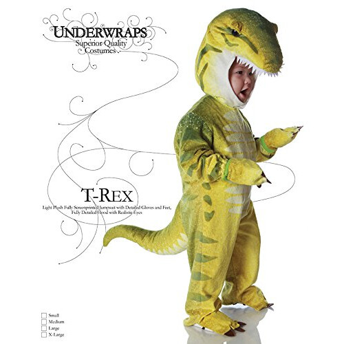 Underwraps Baby's T-Rex Green Medium (18 - 24 mnader) 1