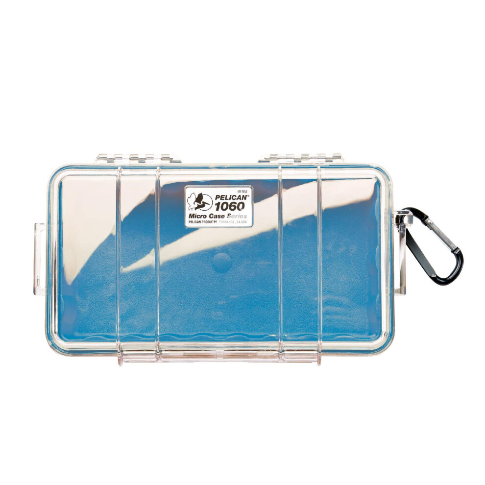 Pelican 1060 Micro Case - For Iphone Cell Phone Gopro Camera And More (Blue/Clear) Blue 014444584095