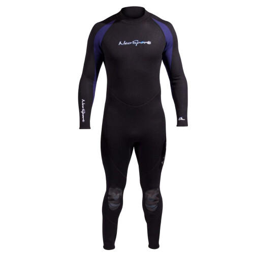 Neosport 3/2mm Men? S Neoprene Backzip Jumpsuits-Black/Blue-Medium 2