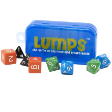 Lumps, das Spiel mit groen Wrfeln und intelligenten Griffen, schtig machendes Wrfelspiel fr die ganze Familie, rasanter Spa fr alle Altersgrup