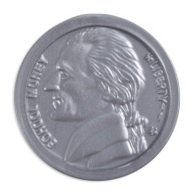 LEARNING ADVANTAGE-7522 Monete da 5 centesimi - Set da 100 monete di plastica - Progettate e dimensionate come la vera valuta statunitense - Inse