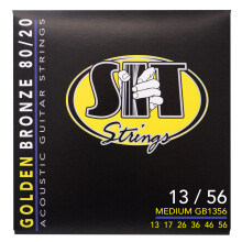 Sit GB-1356 Golden Bronze 80/20 Medium Acoustic Guitar Strings (Single Pack)