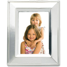 Lawrence Frames Brushed Silver Plated Metal Picture Frame 2x3