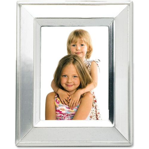 Lawrence Frames Brushed Silver Plated Metal Picture Frame  2x3