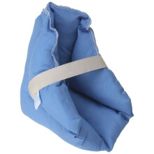 Heel Pillow - Pair - Wicking Fabric - Blue - Ulcer Prevention Relieves Pressure on Feet/Heels -by Hermell Products