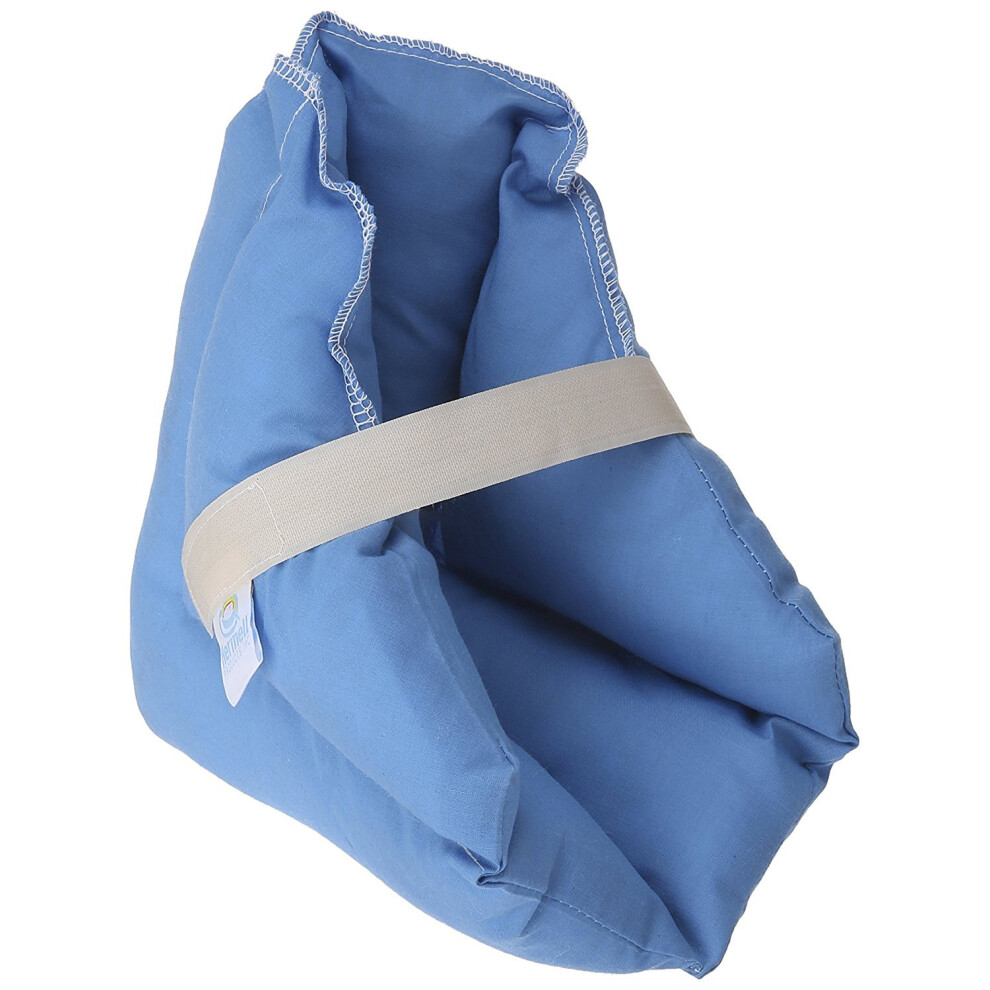 Hermell Products Inc. Heel Pillow - Pair - Wicking Fabric - Blue - Ulcer Prevention Relieves Pressure On Feet/Heels -By Hermell Products