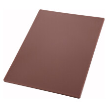Winco Cutting Board 12 by 18 by 1/2-Inch Brown
