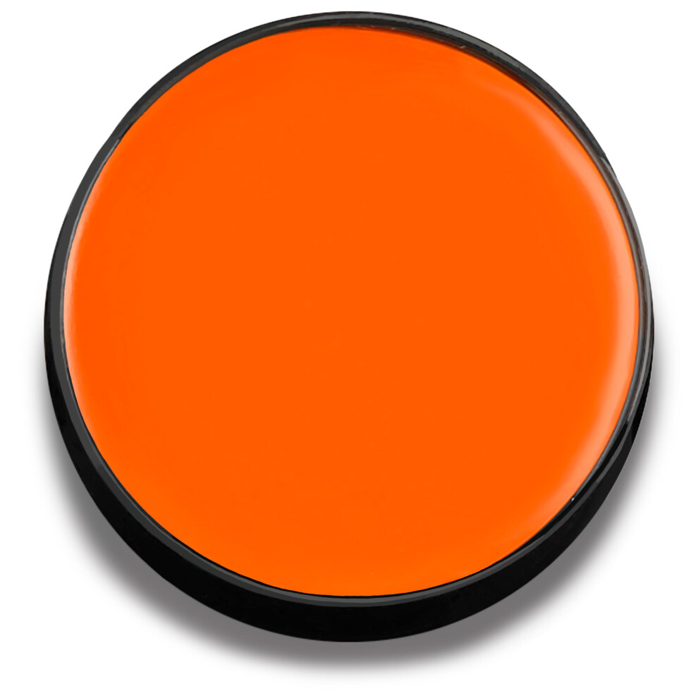 Mehron Makeup Color Cups | Stage  Foundation  Face Paint  Body Paint  Halloween | Face Paint Makeup | Greasepaint .5 oz (14 g) (Orange)