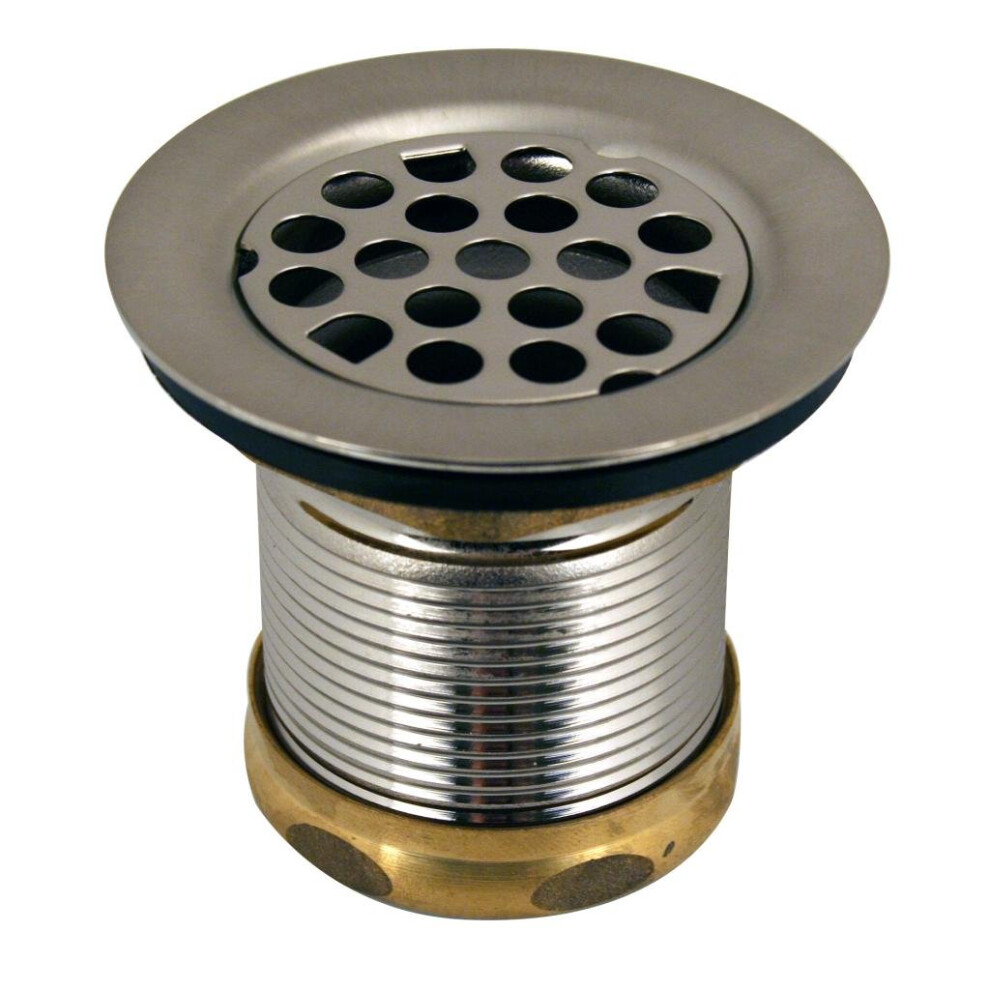 Westbrass Grid Basket Style Bar Sink Strainer Satin Nickel D2181-07 673604308812