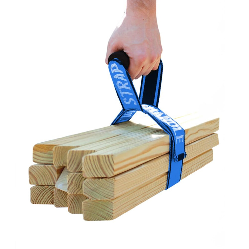 4 Carry Strap With Handle | Heavy Duty | Adjustable Belt | Easy Safe Secure Lifting Moving Carrying Heavy Boxes Groceries | Best Luggage Strap ( 798167719049