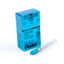 Pentel Super Hi-Polymer loodvulling 0,7 mm medium 4H 144 stuks lood (50-4H) grijs