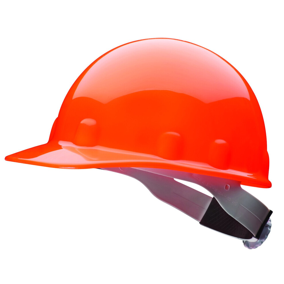 Fibre-Metal By Honeywell Supereight Thermoplastic Cap-Style Hard Hat With 8-Point Ratchet Suspension Hi-Viz Strong Orange Medium 662463202478