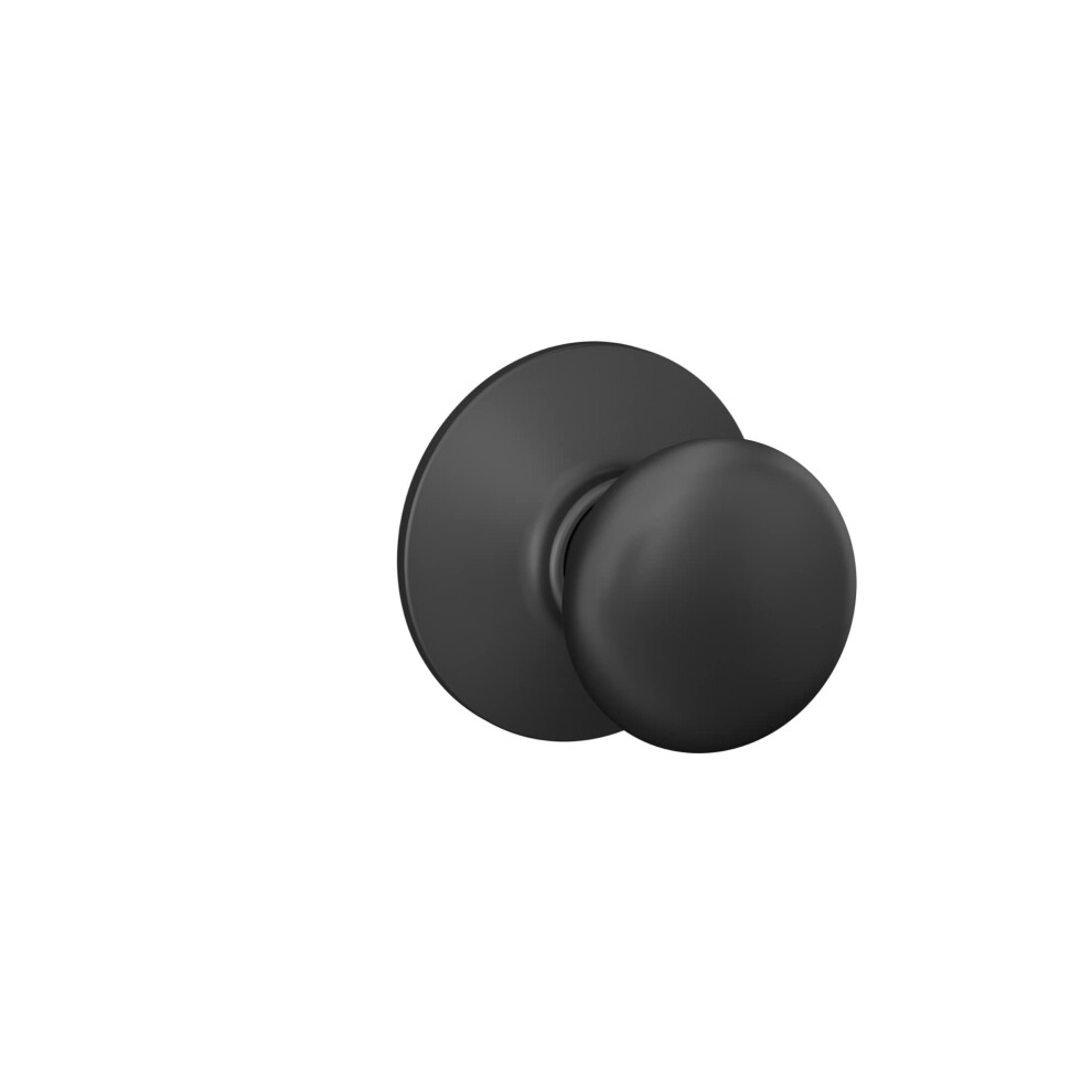 Photos - Door Handle Schlage F10 PLY 622 Plymouth Door Knob Hall & closet Passage Lock Matte Black