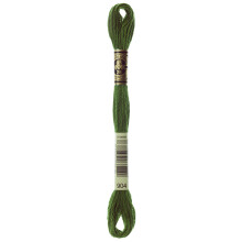 Dmc 6-strengs broderi bomuld 8,7 yd-meget m?rk papeg?jegr?n