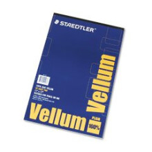 STAEDTLER Mars Vellum Paper 16-lb. 100% Rag 11 x 17 Translucent 50 Sheets per Pad (Case of 4)