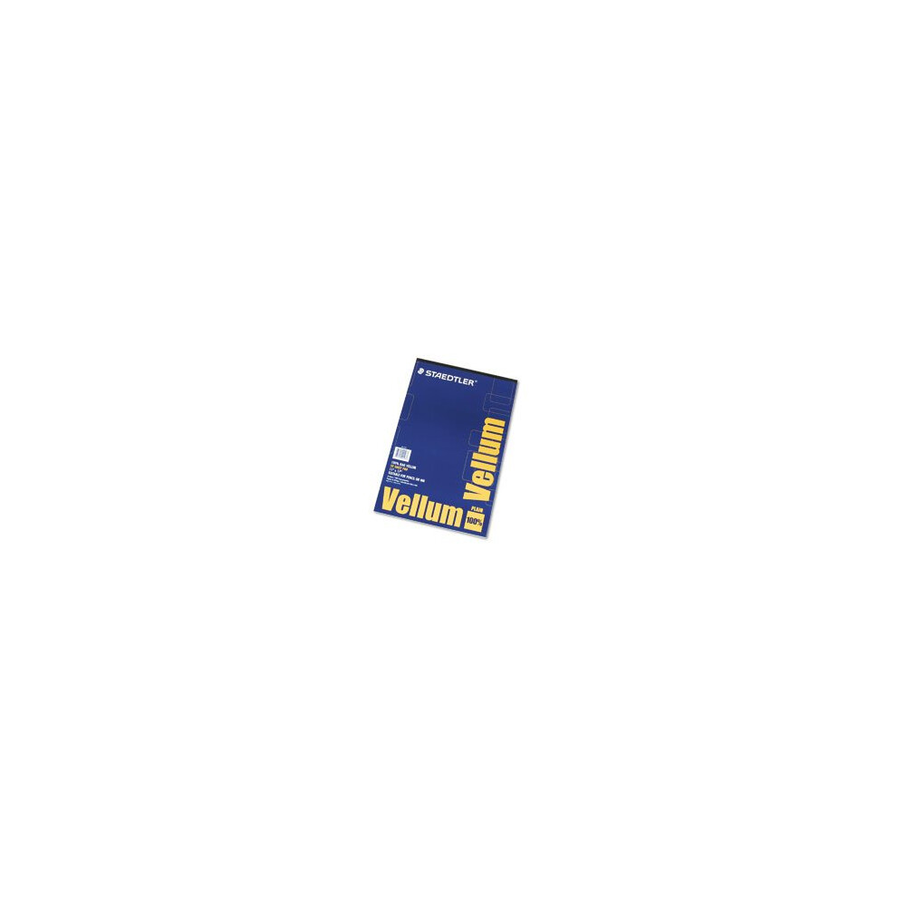 STAEDTLER Mars Vellum Paper  16-lb.  100% Rag  11 x 17  Translucent  50 Sheets per Pad (Case of 4)