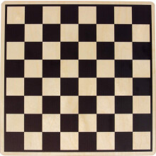 Einfaches Holz Schach-/Damebrett - Hergestellt in den USA