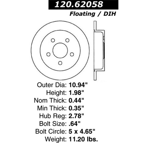 StopTech 126.62058SR Sport                                       ; 1