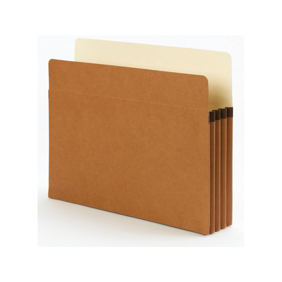 Photos - File Folder / Lever Arch File Smead SuperTab File Pocket Oversized Straight-Cut Tab 3-1/2"""" Expansion Letter Size Redrope 25 per Box 73230 (73230)