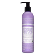 Dr Bronners Lavender Coconut Organic Lotion 8 Ounce - 6 per case.