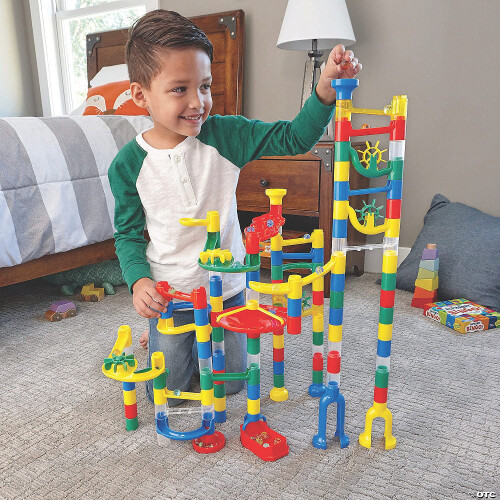 MindWare Marble Run: set da 123 pezzi (103 pezzi resistenti e 20 biglie) per bambini. Set di costruzioni STEM. 1