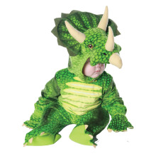 Disfraz de triceratops para beb    de Underwraps, mono verde mediano (18-24 meses)