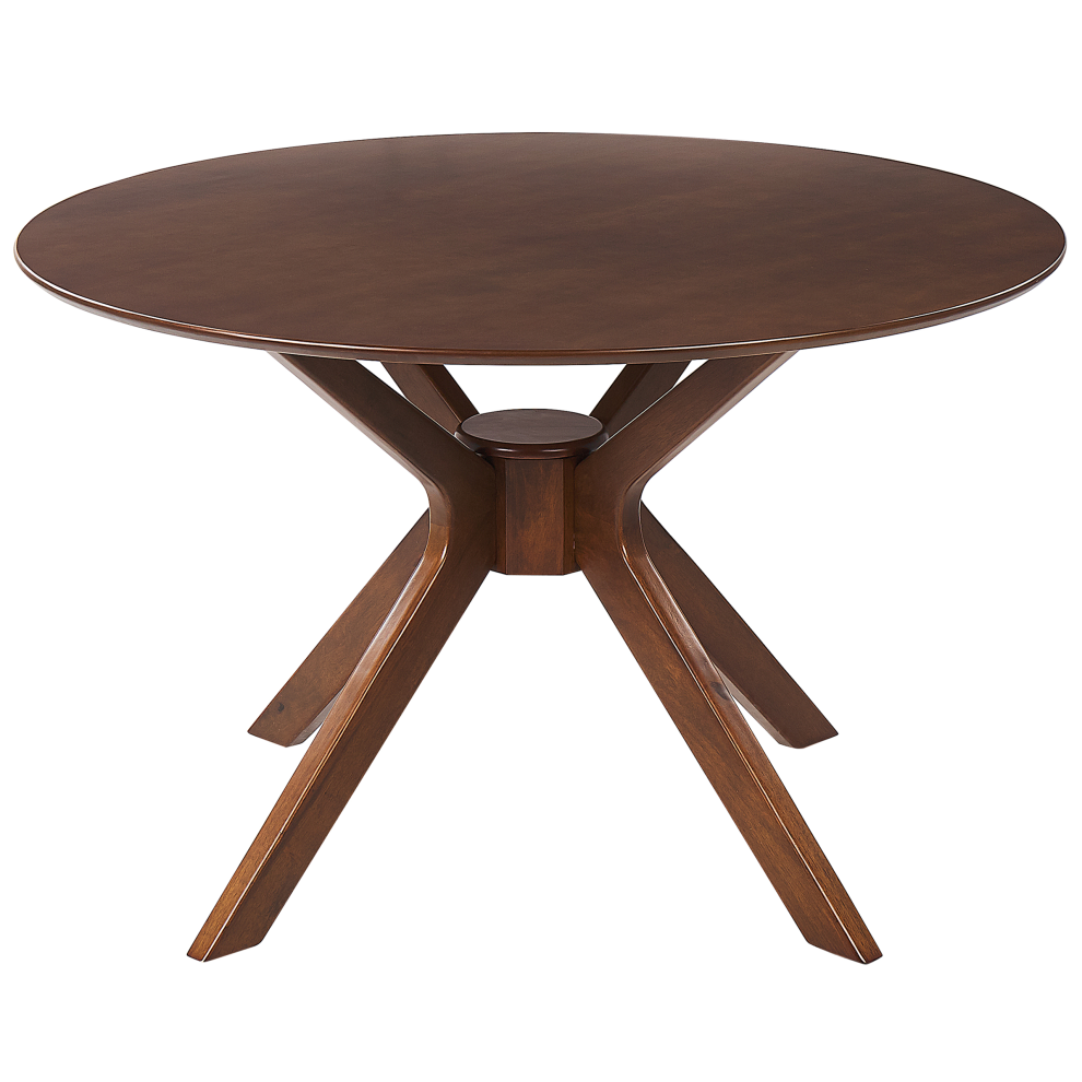 Dining Table TYMIS Dark Mahogany 120 cm 120 cm