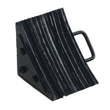 Vestil LWC-15 Cuneo per ruote in gomma laminata Dimensioni complessive L x P x A (pollici) 10-5/16 x 8 x 8 nero