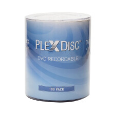 PlexDisc DVD-R 4,7 GB 16x zapisovateln    disk s logom znacky     100 diskov (bez obalu) FFP 632-817-BX
