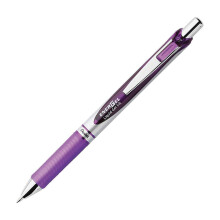 Pentel EnerGel Deluxe RTX intrekbare vloeibare gelpen, 0,7 mm metalen punt, violette inkt, 2-pack (BL77BP2V)