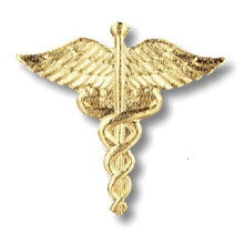 Prestige Medical Abzeichen-Pin, Caduceus