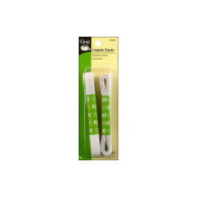 Dritz 9324W El   stico de punto para lencer   a blanco de 1/2 x 30 pulgadas y 3/8 x 54 pulgadas