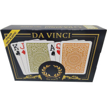 DA VINCI Palermo olasz, 100%-ban muanyag jtkkrtyk, 2 pakli kszlet kemny hj tokkal s 2 vgott krtyval (pkermret Jumbo index)