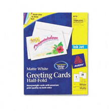 Avery Inkjet Wenskaarten KAART, WENS, INK-JET (Verpakking van 4)