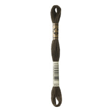Dmc 6-strengs broderi bomuld 8,7 yd-meget m?rkebrun gr?