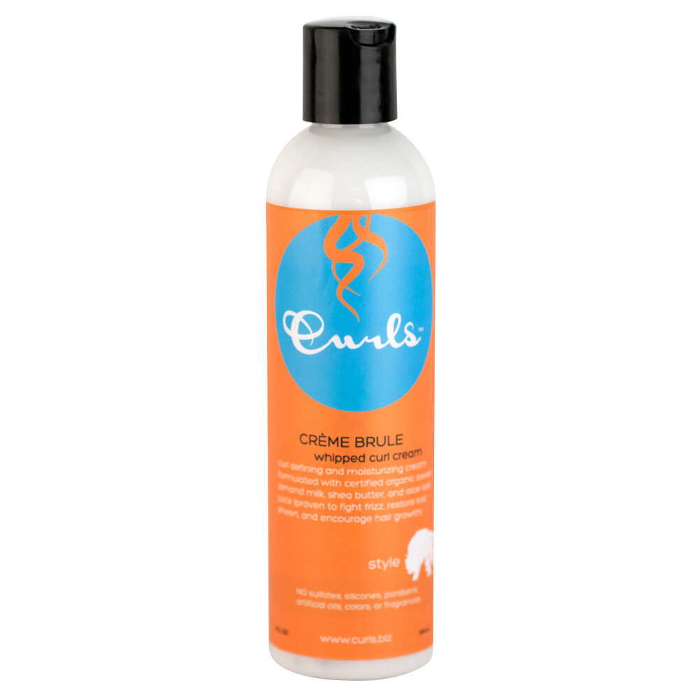 Curls Cream Crme Brule Whipped Sculpting - Dry Wavy Curly And Textured Hair - Fights Frizz And Defines Refresh And Rehydrate 8Oz