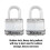 Master Lock Master Lock M1XT Magnum Παράλληλη Σιδερένια Κλειδαριά, 2 Πακέτο Κλειδιά ομοιόμορφα, Ασημί 2
