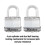 Master Lock Master Lock M1XT Magnum Παράλληλη Σιδερένια Κλειδαριά, 2 Πακέτο Κλειδιά ομοιόμορφα, Ασημί 4