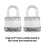 Master Lock Master Lock M1XT Magnum Παράλληλη Σιδερένια Κλειδαριά, 2 Πακέτο Κλειδιά ομοιόμορφα, Ασημί 3