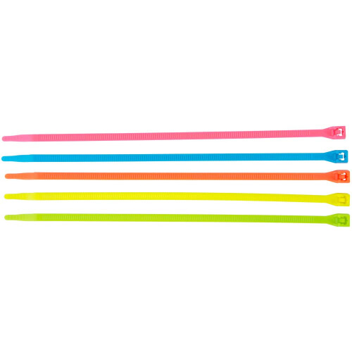 Fluorescerende kabelbinders Nylon 8-in. 100-Pk. 1