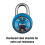 Master Lock Master Lock Συνδυαστικός Λουκέτο, Λουκέτο Γυμναστηρίου και Σχολικού Λουκέτου, Μπλε, 1528D 5
