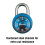 Master Lock Master Lock Συνδυαστικός Λουκέτο, Λουκέτο Γυμναστηρίου και Σχολικού Λουκέτου, Μπλε, 1528D 3