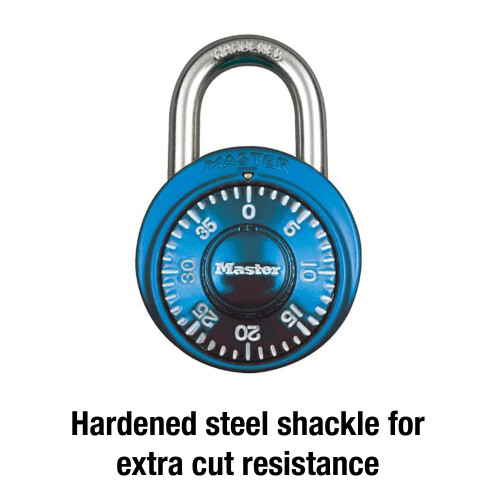Master Lock Master Lock Συνδυαστικός Λουκέτο, Λουκέτο Γυμναστηρίου και Σχολικού Λουκέτου, Μπλε, 1528D 2