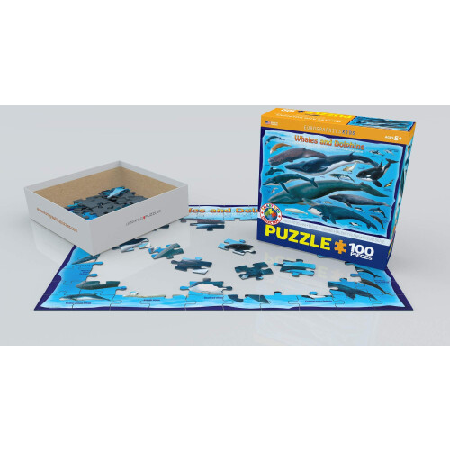 Whales & Dolphins 100 Piece Jigsaw Puzzle 2