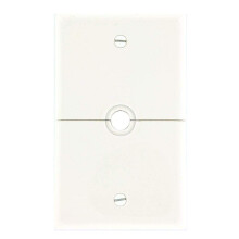 Leviton N751-W 1-Gang .625-Inch, Placa de Parede para Telefone/Cabo, Branco