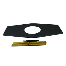WestBrass One-Hole Remodel Plate for Mixet Matte Black D503-62 13 in.