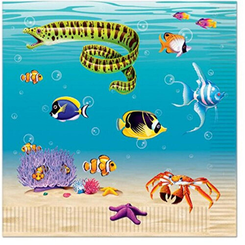 Beistle Under The Sea Luncheon Napkins